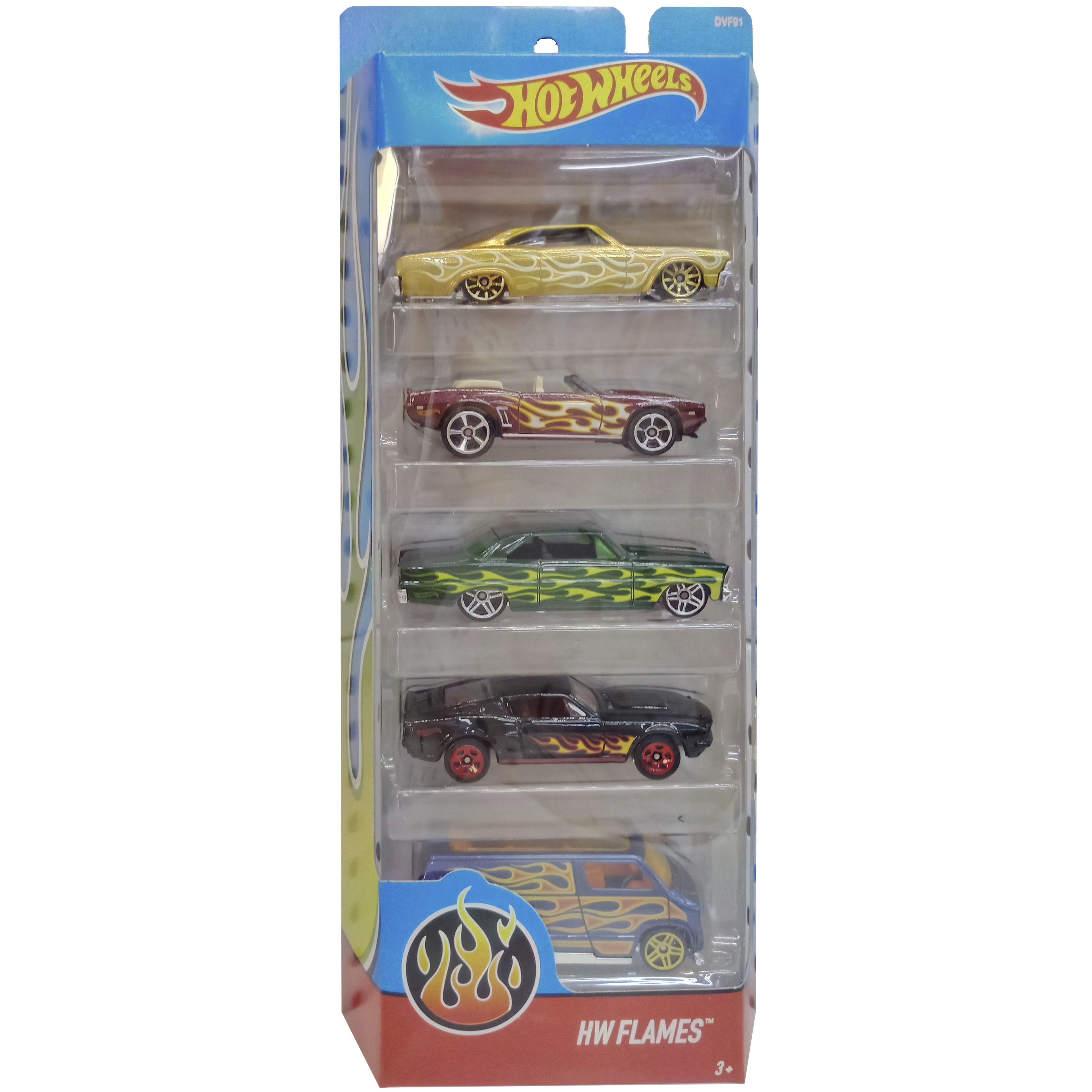 imagen pack 5 coches hot wheels dvf91