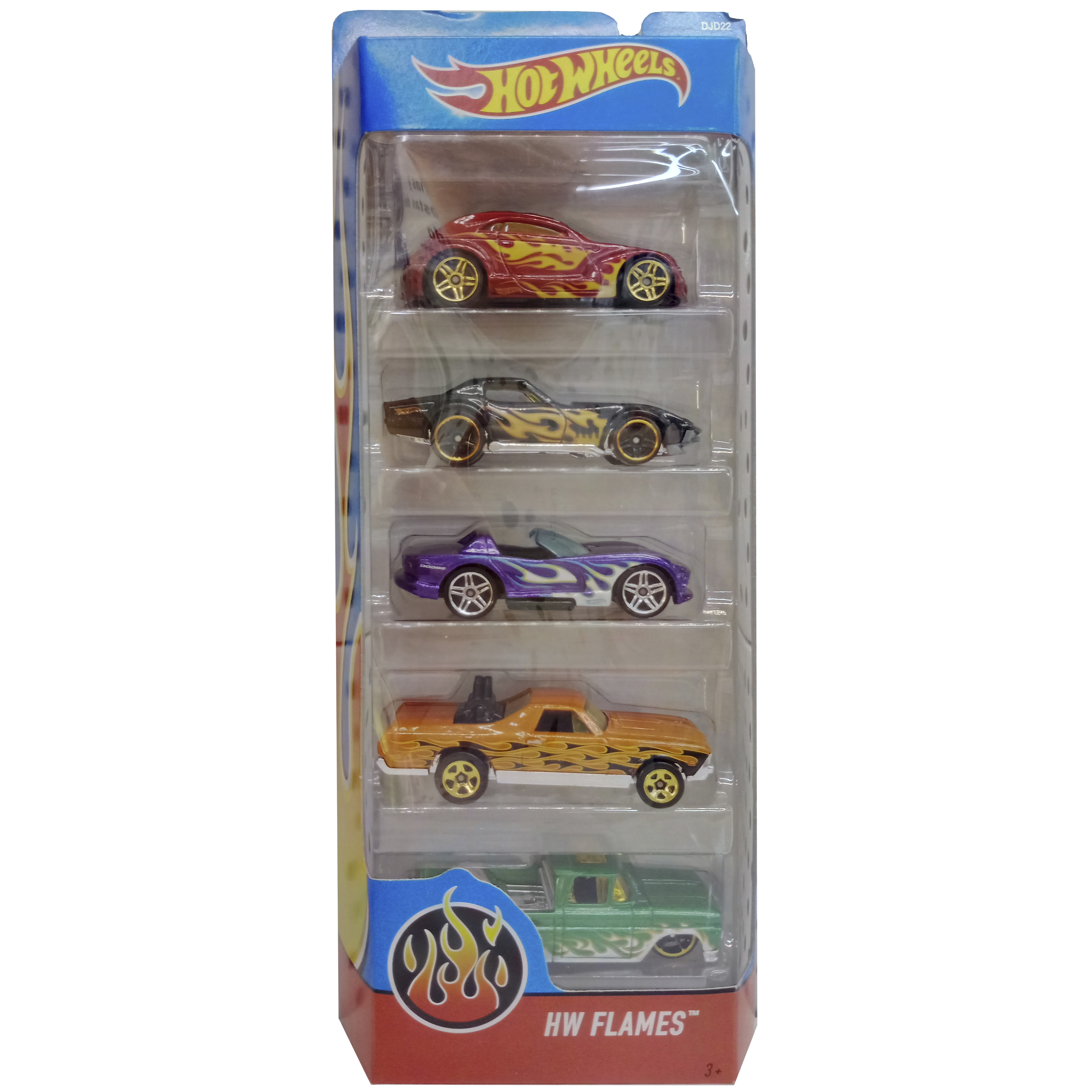 imagen hot wheels 5 coches djd22