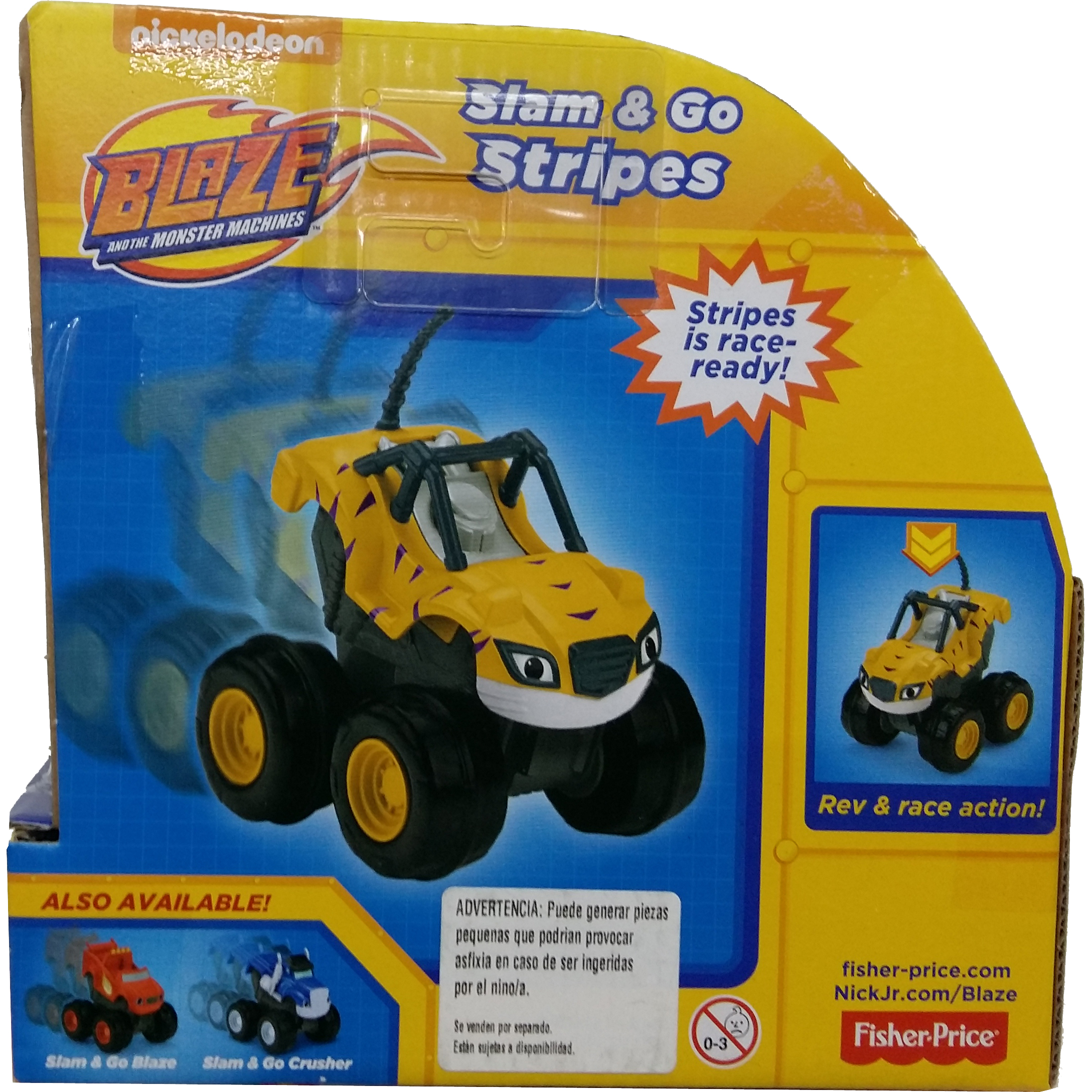 imagen coche slam and go stripes blaze