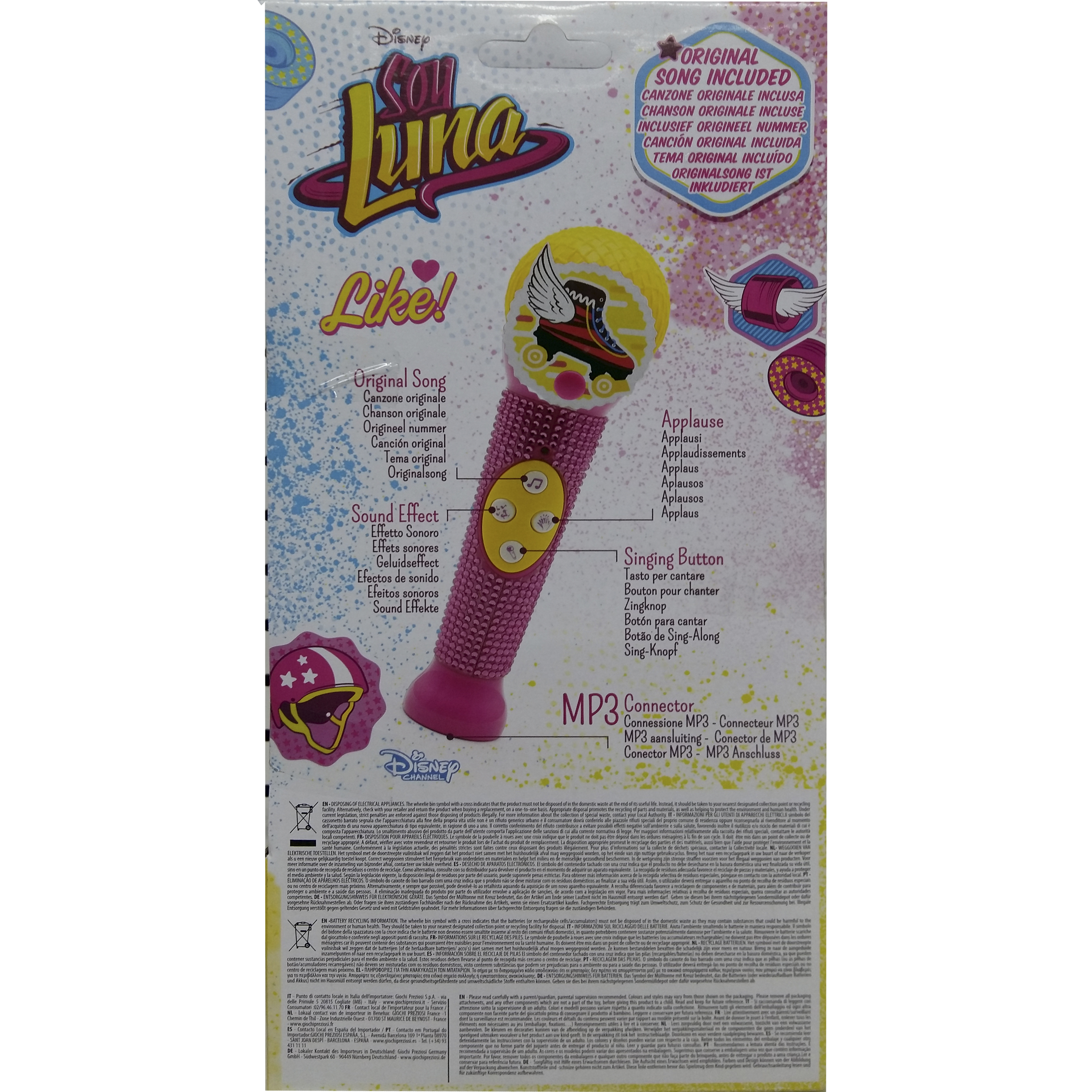 imagen trasera micrófono soy luna musica