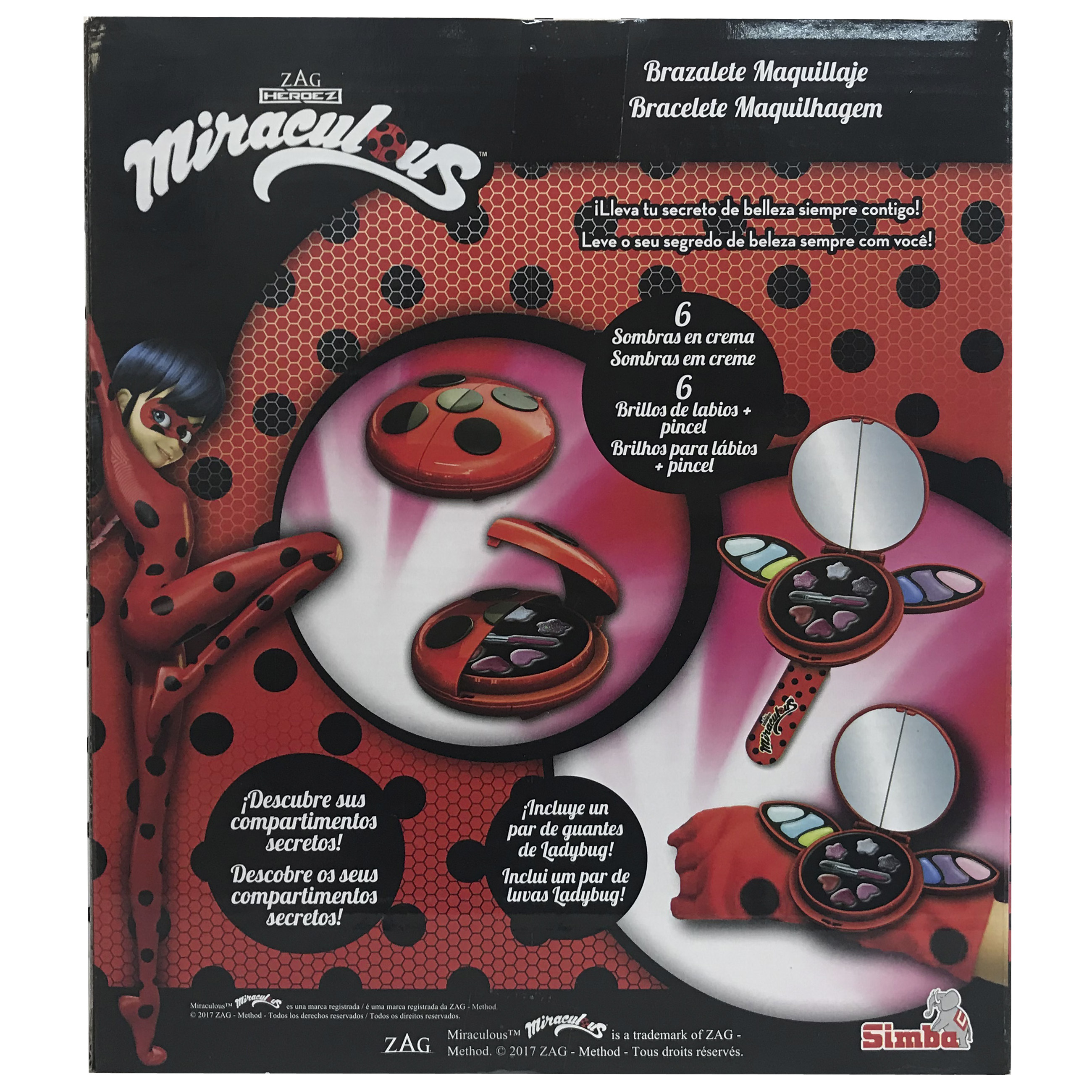 imagen brazalete maquillaje ladybug