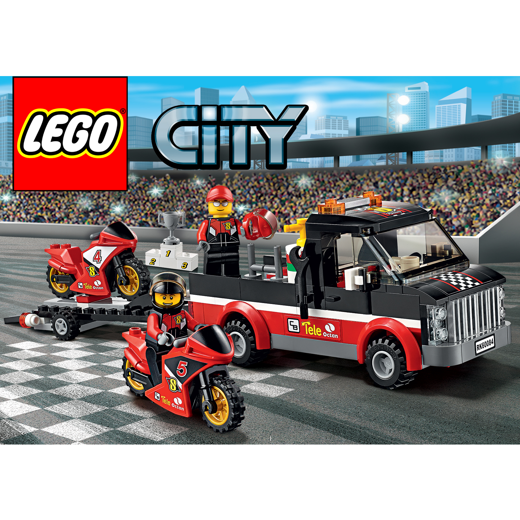 Lego 60084 Imagen Moto Carreras