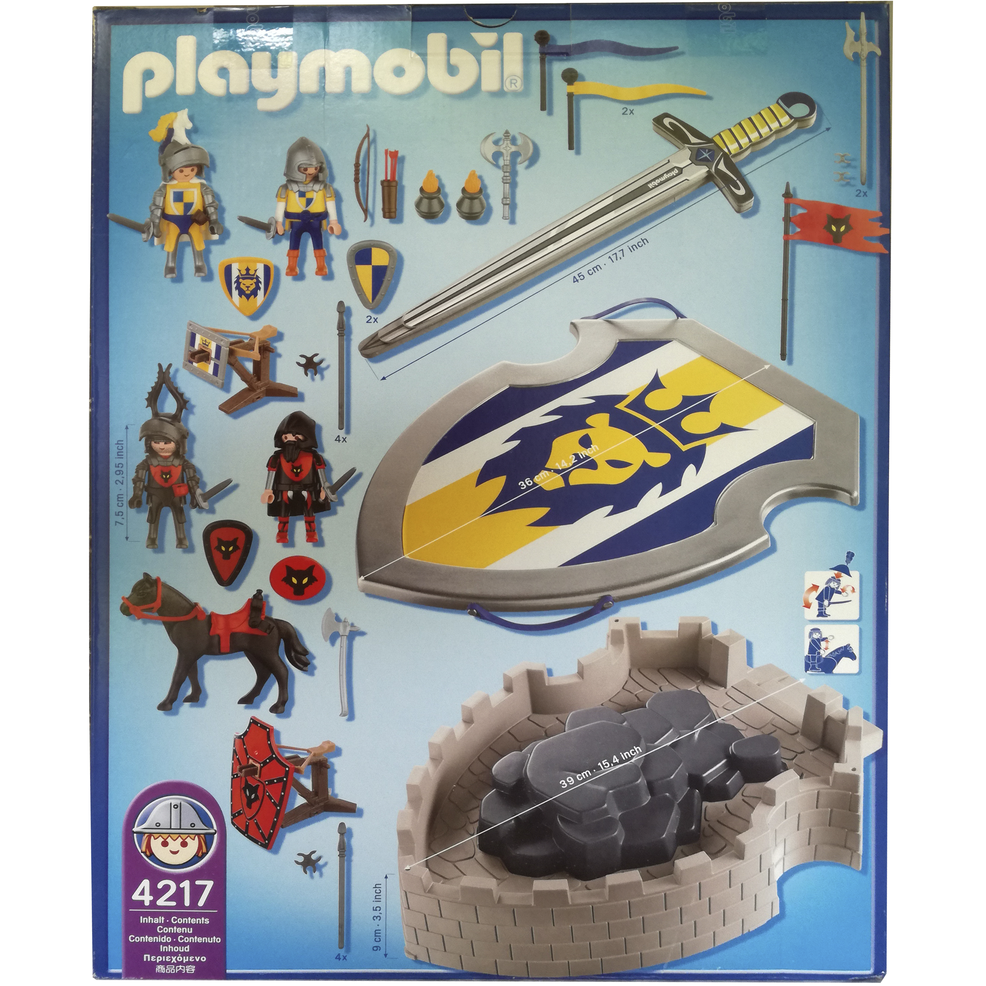 imagen playmobil 4217 trasera fortaleza