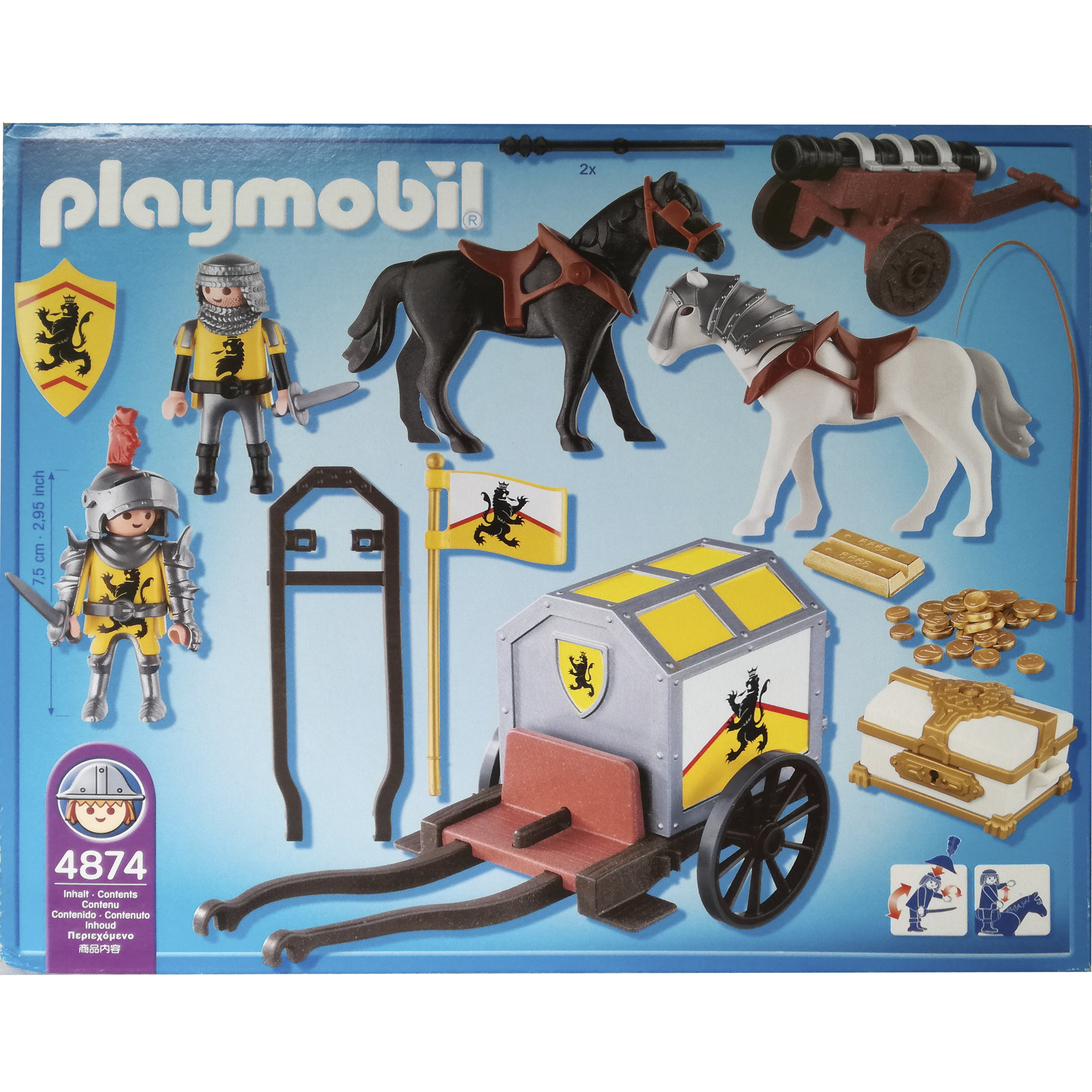 imagen trasera caja playmobil carruaje