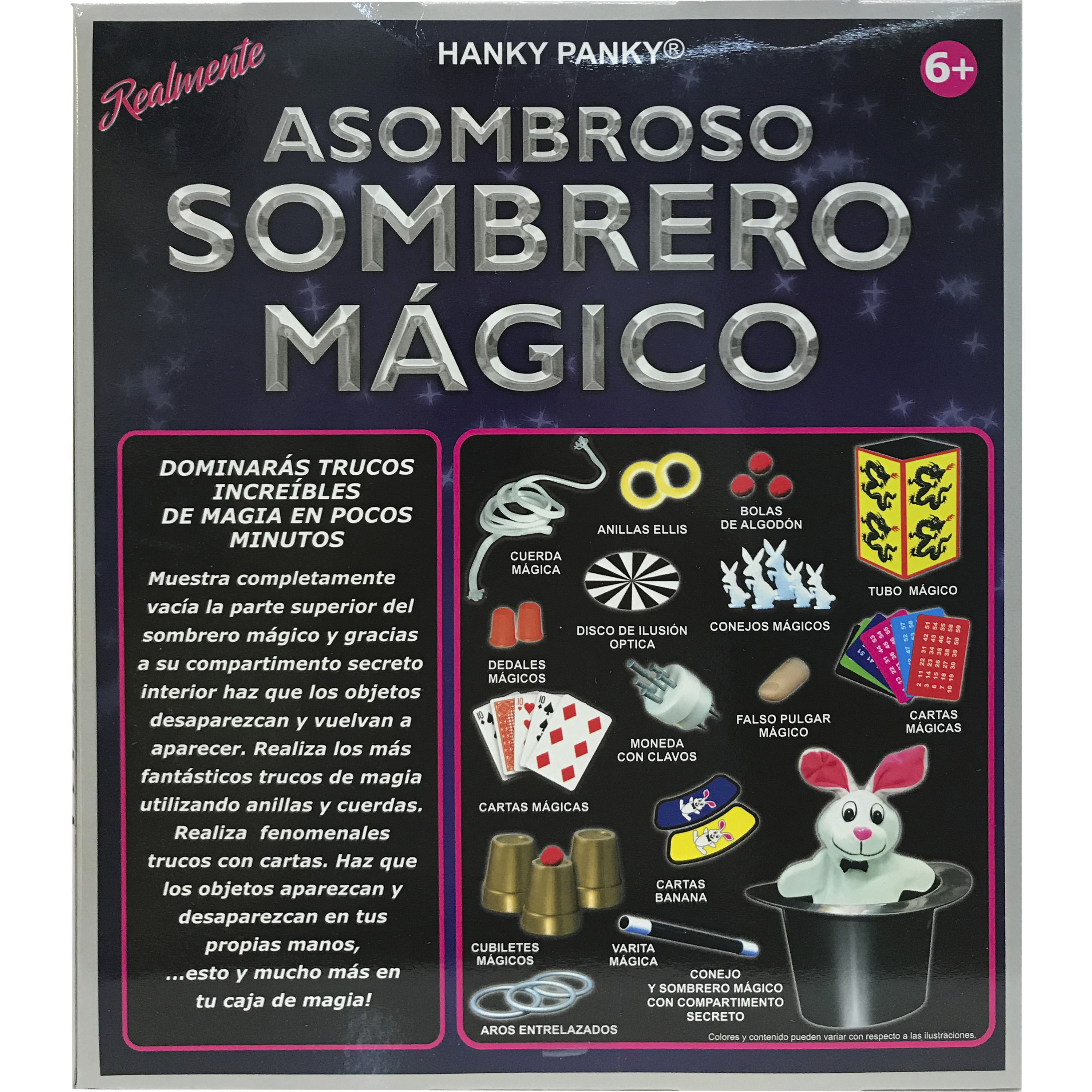 imagen trasera juego magia sombrero cone