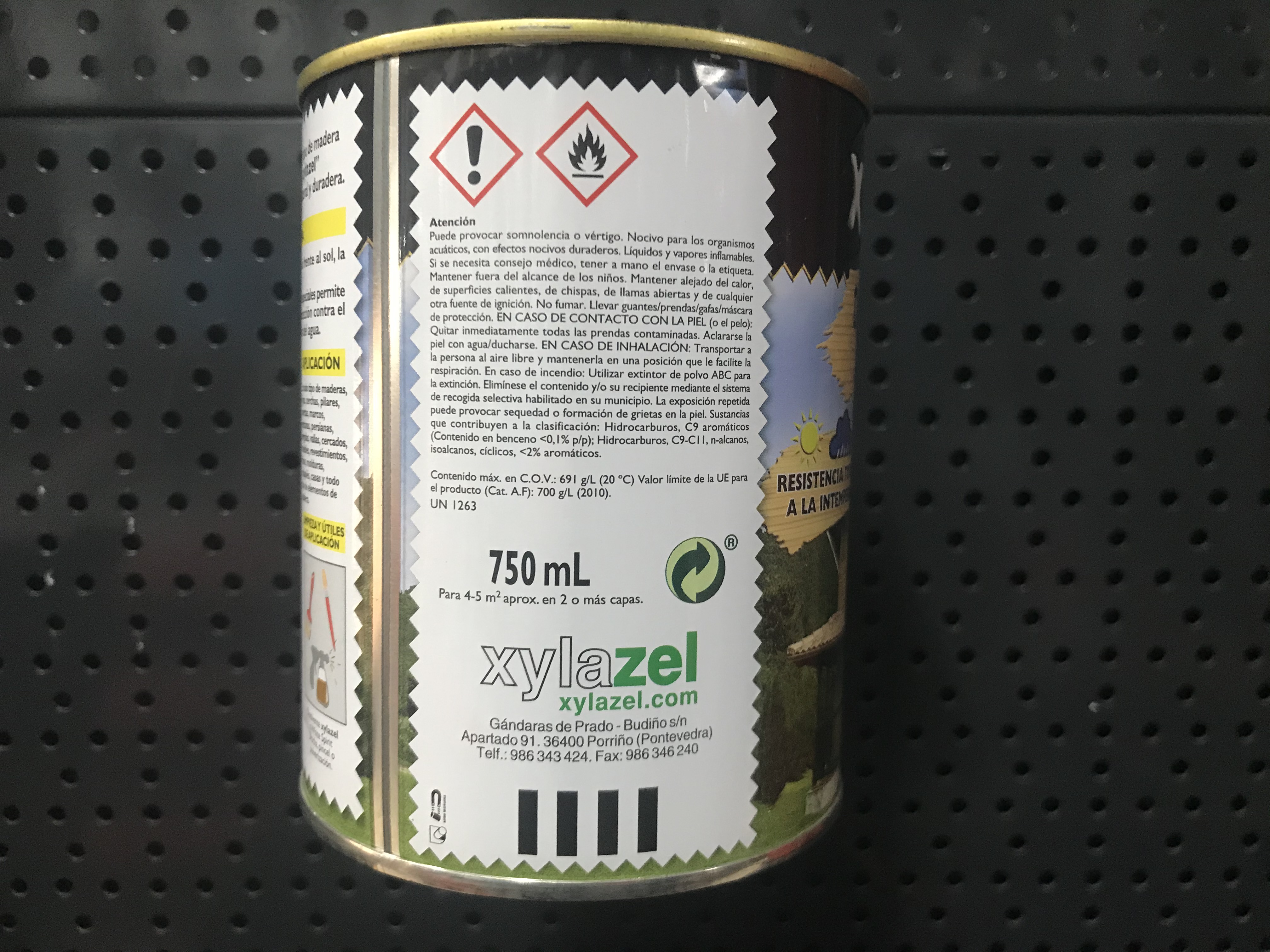 CARACTER&Iacute;STICAS POTE LASUR CASTA&Ntilde;O MATE