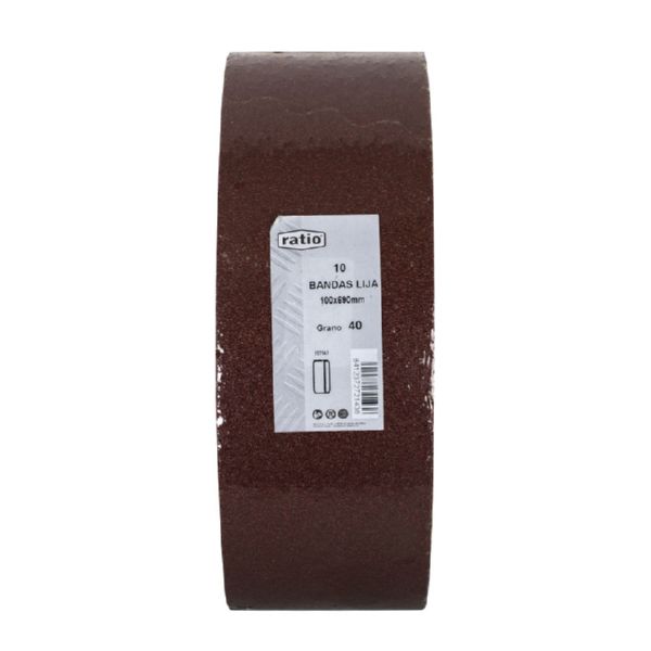10 BANDAS LIJA 100X690MM.GR.120 RAT