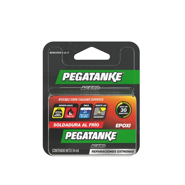 PEGAMENTO EPOXI ACERO 36ML. PEGATANKE
