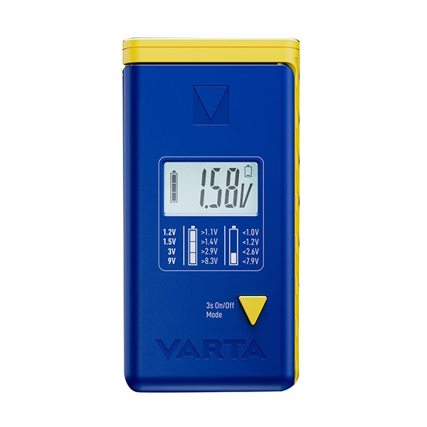 COMPROBADOR DE PILAS VARTA LCD