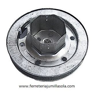 DISCO MET&Aacute;LICO PERSIANA 155mm CON ESPIGA 12mm 155mm &Oslash;