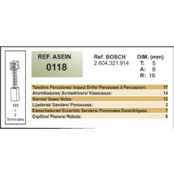 ESTUCHE ESCOBILLAS ELU 12REF. 74JGOS.