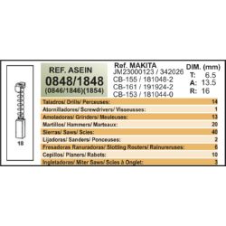 JGOS.ESCOBILLAS PVC MAKITA CB-155/161/153
