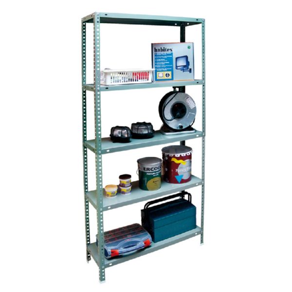 ESTANTER&Iacute;A MET&Aacute;LICA FORTE 5 BANDEJAS BLANCA 90x30x180cm 