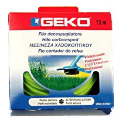 HILO DESBROZADORA REDONDO 3X15 AMARILLO RECORTABORDES GEKO