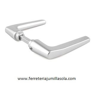 MANILLA ALUMINIO PLATA MANIVELA PUERTA CL&Aacute;SICA 2004