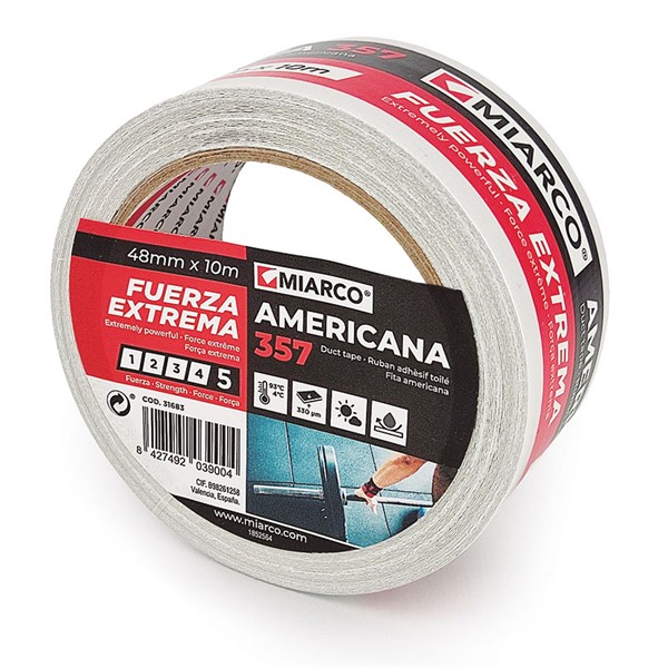 MIARCO AMERICANA BLANCA Ref.357 50mmX10m 330 MICRAS