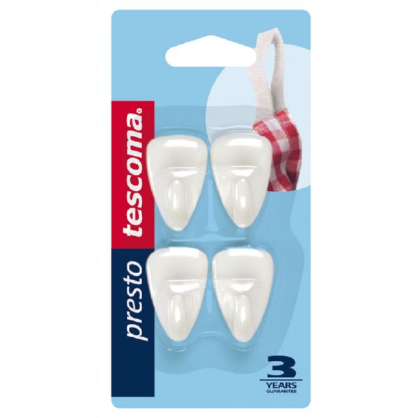 PERCHAS ADHESIVAS PEQ. JGO.4 UN. PR