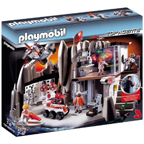 PLAYMOBIL CUARTEL GENERAL TOP AGENTS 4875