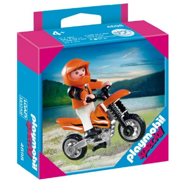 PLAYMOBIL NIÑO CON MOTOCROSS 4698