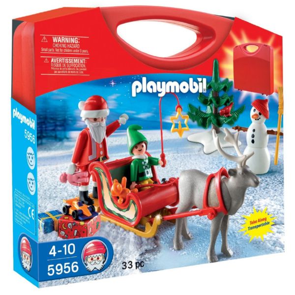 PLAYMOBIL TRINEO DE PAPA NOEL EN MALETIN TRANSPORTABLE 5956