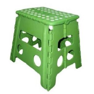 TABURETE PLASTICO PLEGABLE 22cm COLOR VERDE