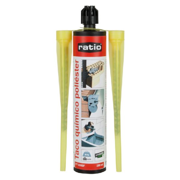 Taco qu&iacute;mico poli&eacute;ster sin estireno. 280 ml. Con sistema Pee