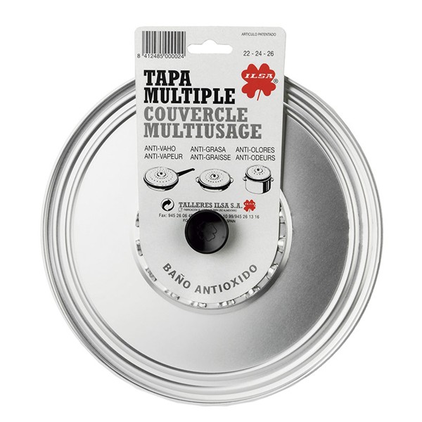 TAPADERA ANTIVAHO ALUMINIO, 50 CM.