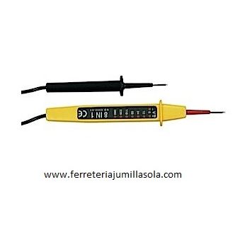 TESTER COMPROBACI&Oacute;N VOLTAJE FORMA L&Aacute;PIZ 6 A 380V MATEL 8 IN 1