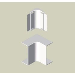 UNEX ANGULO INTERIOR PVC BLANCO PARA MOLDURA/CANAL 16X30 Ref.78333-2