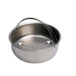 CESTA PERFORADA-COLADOR+SOPORTE INOX.