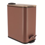 CUBO DE BASURA RECTANGULAR 5L.CARAMELO