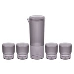 SET JARRA 1,1L+4 VASOS NEVE PS AHUMADO