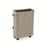 CESTO ROPA GRIS ALARGADO 39X18,5X58 CM.