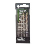 JUEGO BROCAS 5mm PARA TALADRAR LA PARED Y PIEDRA ENBOLSADA DE LA MARCA RATIO CALIDAD PROFESIONAL