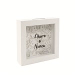 HUCHA DE MADERA AHORRA O NUNCA