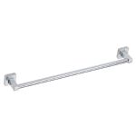 Acc. ba&ntilde;o Lucca. Toallero mural de cinc cromado. Doble fijac