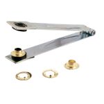 ALICATE OLLAOS C/OLLAOS METALICOS DORADOS, 2CM DE DIAMETRO