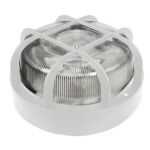 Aplique aislado redondo 100 W, color blanco