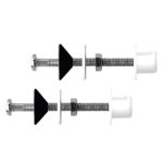 CONJUNTO TORNILLO FIJACI&Oacute;N CISTERNA WC INODORO INOXIDABLE RM6X80(2)