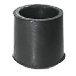 CONTERA CILINDRICA EXTERIOR GOMA ANDADOR 25mm NEGRA