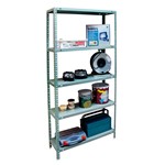 ESTANTER&Iacute;A MET&Aacute;LICA FORTE 5 BANDEJAS BLANCA 90x40x180cm 