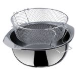 FREIDORA INOXIDABLE CON CESTILLO + FONDO DIFUSOR ESPECIAL INDUCCI&Oacute;N