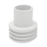 GOMA ENCHUFE WC DE 50mm CON FUELLE EXTERIOR SALIDA DE 25-30mm URINARIO