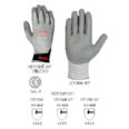 GUANTE DYNEEMA&reg; ANTICORTE T-9 GRIS CON PU EN PALMA