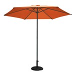 Parasol aluminio 3 m. Antracita/Terracotta. &Oslash; 48 mm. Polea.