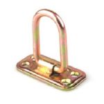 PLACA ENSAMBLAJE RECTA CON ANILLA ABATIBLE BICROMATADA