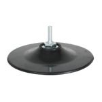 PLATO DE CAUCHO DIA.125MM.CON EJE R