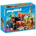 PLAYMOBIL TIGRES DIENTE SABLE Y CAZADORES CAVERNíCOLAS 5102