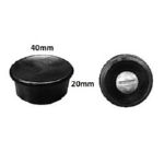 RECAMBIO POMO NEGRO PARA TAPA DE COCINA DE 32/40cm CON TORNILLO CENTRAL