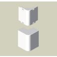UNEX ANGULO EXTERIOR PVC BLANCO PARA MOLDURA/CANAL 16X30 Ref.78283-2